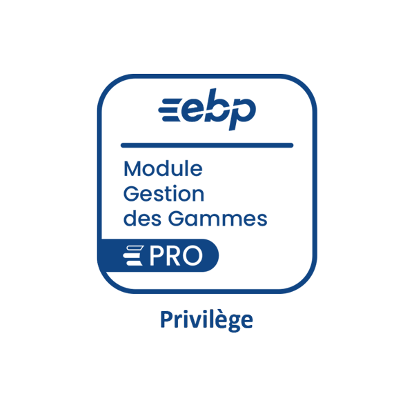 EBP Modules Gammes pour Gestion Commerciale PRO 2024